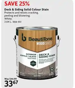 Home Hardware Deck & Siding Stain offer