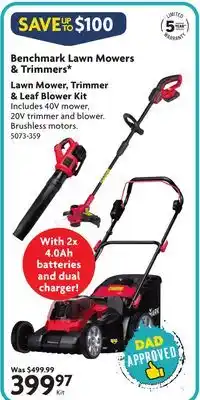Home Hardware Lawn Mowers, Trimmers & Leaf blower kit offer