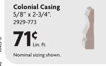 Home Hardware Primed MDF Moulding Colonial Casing offer