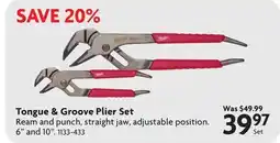 Home Hardware Tongue & Groove Straight Jaw Pliers Set offer