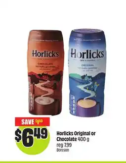 FreshCo Horlicks Original or Chocolate 400g offer