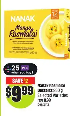 FreshCo Nanak Rasmalal Desserts 820g Selected Varieties offer