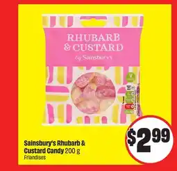 FreshCo Sainsbury's Rhubarb & Custard Candy 200 g offer