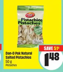 FreshCo Dan-D Pak Natural Salted Pistachios 50 g offer