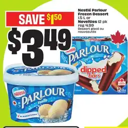 FreshCo Nestlé Parlour Frozen Dessert 1.5 L or Novelties 12 pk offer