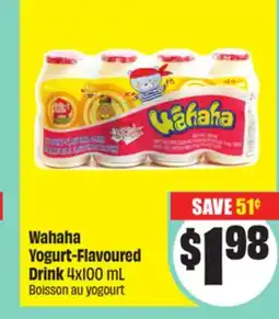 FreshCo Wahaha Yogurt-Flavoured Drink 4x100 mL offer