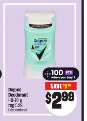 FreshCo Degree Deodorant 48-76 g offer