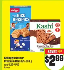 FreshCo Kellogg's Core or Premium Bars 125-384 g offer