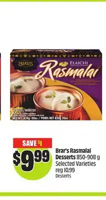 FreshCo Brar's Rasmalai Desserts 850-908 g selected Varieties offer