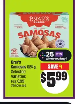 Chalo FreshCo Brar's Samosas 624 g Selected Varieties offer