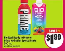 Chalo FreshCo BioSteel Ready to Drink or Prime Hydration Sports Drinks 500 mL offer
