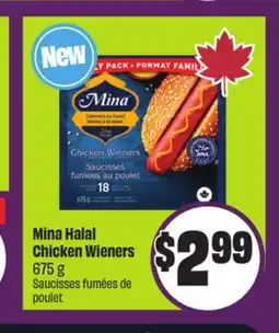 Chalo FreshCo Mina Halal Chicken Wieners 675 g offer