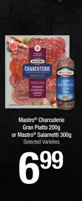 FreshCo Mastro Charcuterie Gran Piatto 200g or Mastro Salametti 300 g offer