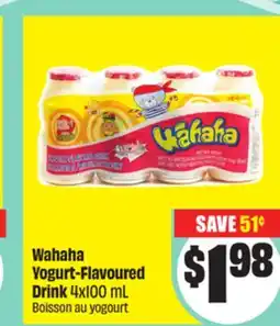 Chalo FreshCo Wahaha Yogurt-Flavoured Drink 4x100 mL offer