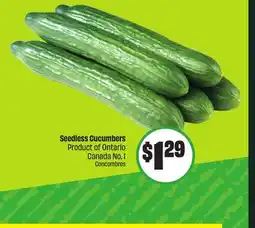 Chalo FreshCo Seedless Cucumbers Product of Ontario Canada No. 1 offer