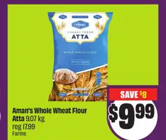 Chalo FreshCo Aman's Whole Wheat Flour Atta 9.07 kg offer