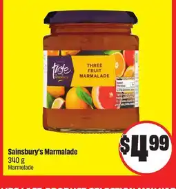 Chalo FreshCo Sainsbury's Marmalade 340 g offer