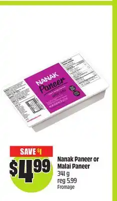 Chalo FreshCo Nanak Paneer or Malai Paneer 341 g offer
