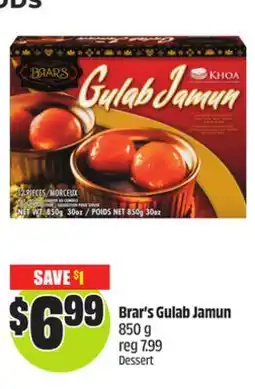 Chalo FreshCo Brar's Gulab Jamun 850 g offer
