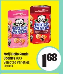 Chalo FreshCo Meiji Hello Panda Cookies 60 g Selected Varieties offer