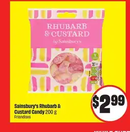 Chalo FreshCo Sainsbury's Rhubarb & Custard Candy 200 g offer