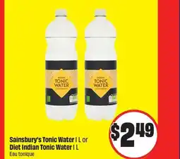 Chalo FreshCo Sainsbury's Tonic Water 1 L or Diet Indian Tonic Water 1 L offer