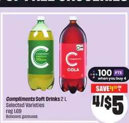 Chalo FreshCo Compliments Soft Drinks 2 L Selected Varieties offer