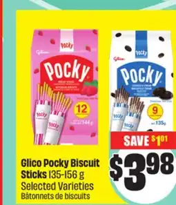 Chalo FreshCo Glico Pocky Biscuit Sticks 135-156 g Selected Varieties offer