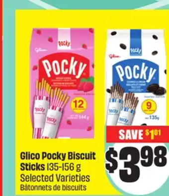 Chalo FreshCo Glico Pocky Biscuit Sticks 135-156 g Selected Varieties offer
