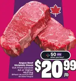 Chalo FreshCo Angus Beef Striploin Steak offer