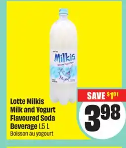 Chalo FreshCo Lotte Milkis Milk and Yogurt Flavoured Soda Beverage 1.5 L offer