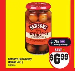 Chalo FreshCo Sarson's Hot & Spicy Onions 460 g offer