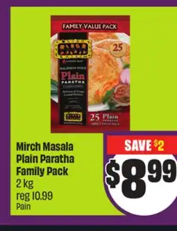 Chalo FreshCo Mirch Masala Plain Paratha Family Pack 2 kg offer