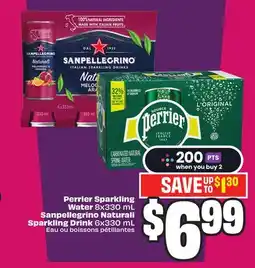 Chalo FreshCo Perrier Sparkling Water 8x330 mL Sanpellegrino Naturali Sparkling Drink 6x330 mL offer