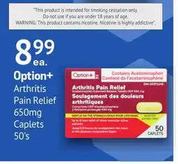 Remedy's RX Option+ Arthritis Pain Relief 650mg Caplets 50's offer