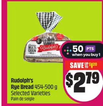 Chalo FreshCo Rudolph's Rye Bread 454-500 g Selected Varieties offer