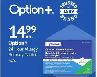 Remedy's RX Option+ 24 Hour Allergy Remedy Tablets offer
