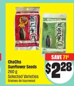 Chalo FreshCo ChaCha Sunflower Seeds 260 g Selected Varieties offer