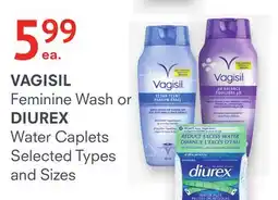 Remedy's RX VAGISIL Feminine Wash or DIUREX Water Caplets offer