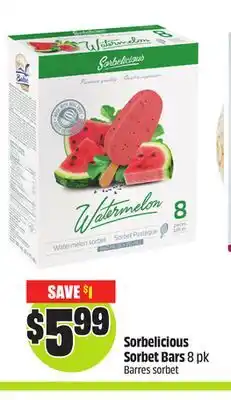 Chalo FreshCo Sorbelicious Sorbet Bars 8 pk offer