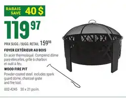 BMR WOOD FIRE PIT offer