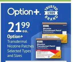 Remedy's RX OPTION+ Transdermal Nicotine Patches offer