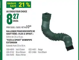 BMR RALLONGE POUR DESCENTE DE GOUTTIÈRE  FLEX-A-SPOUT  offer