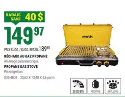 BMR RÉCHAUD AU GAZ PROPANE offer
