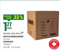 BMR BOÎTE DE DÉMÉNAGEMENT offer
