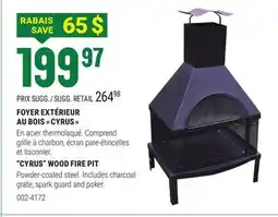 BMR CYRUS WOOD FIRE PIT offer