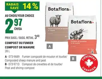 BMR COMPOST OU FUMIER offer