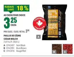 BMR PAILLIS DE CÈDRE offer