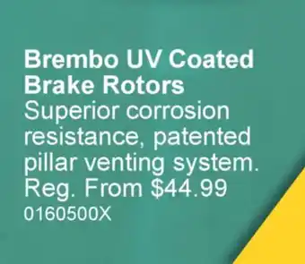 PartSource Brembo UV Coated Brake Rotors offer