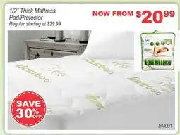 Oxford Mills 1/2 Thick Mattress Pad/Protector offer